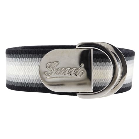 GUCCI Belt 189812 Canvas x Leather Men's 